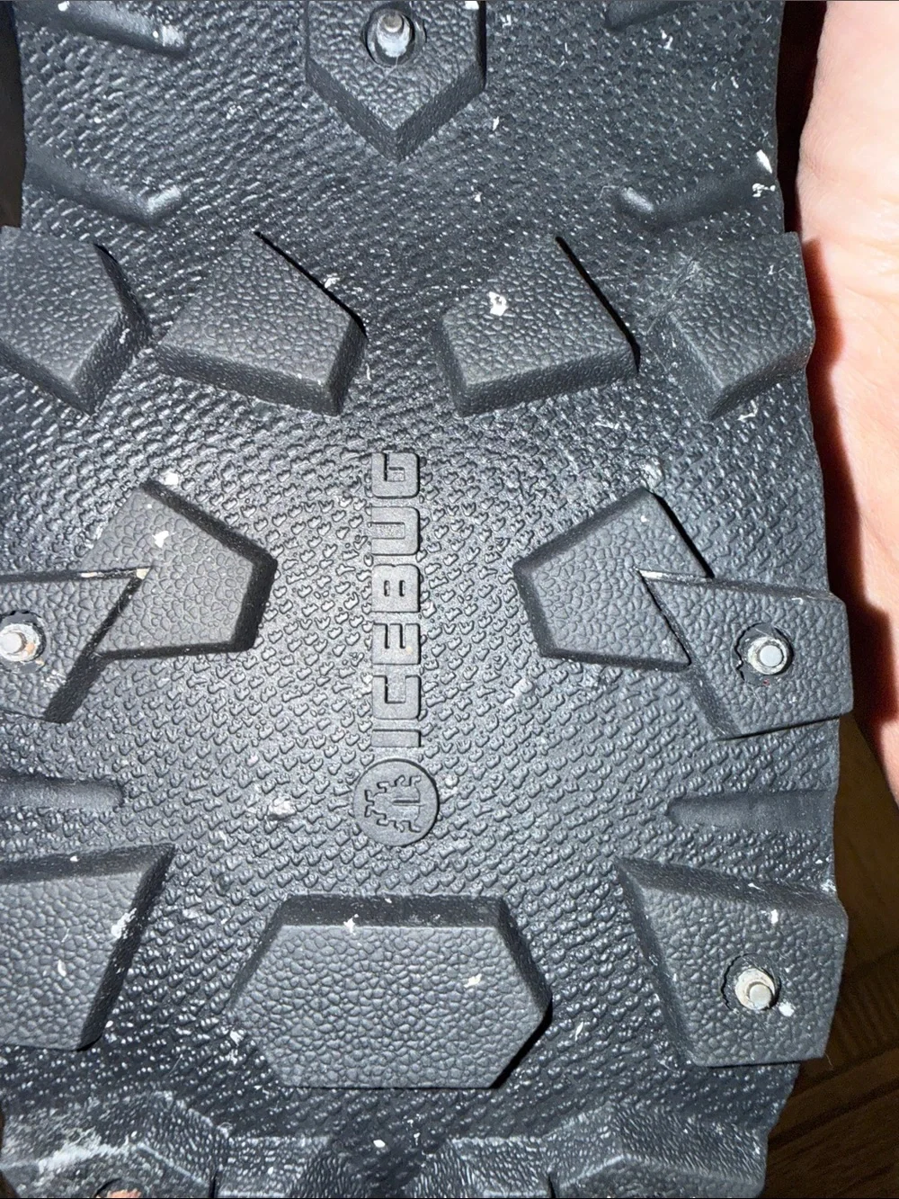 Icebug Boda BUGrip Black Suede Men’s Ice Boots with Rugged Grip Studded Sole
